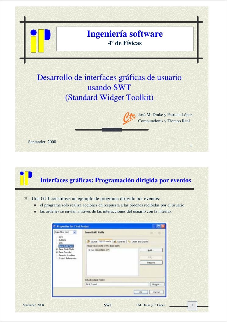Imágen de pdf Desarrollo de interfaces gráficas de usuario usando SWT (Standard Widget Toolkit) - Ingeniería software - 4º de Físicas