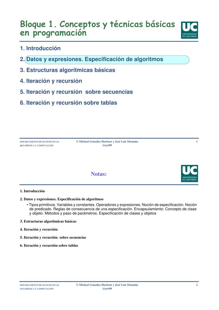 Imágen de pdf Bloque 1. Conceptos y técnicas básicas en programación