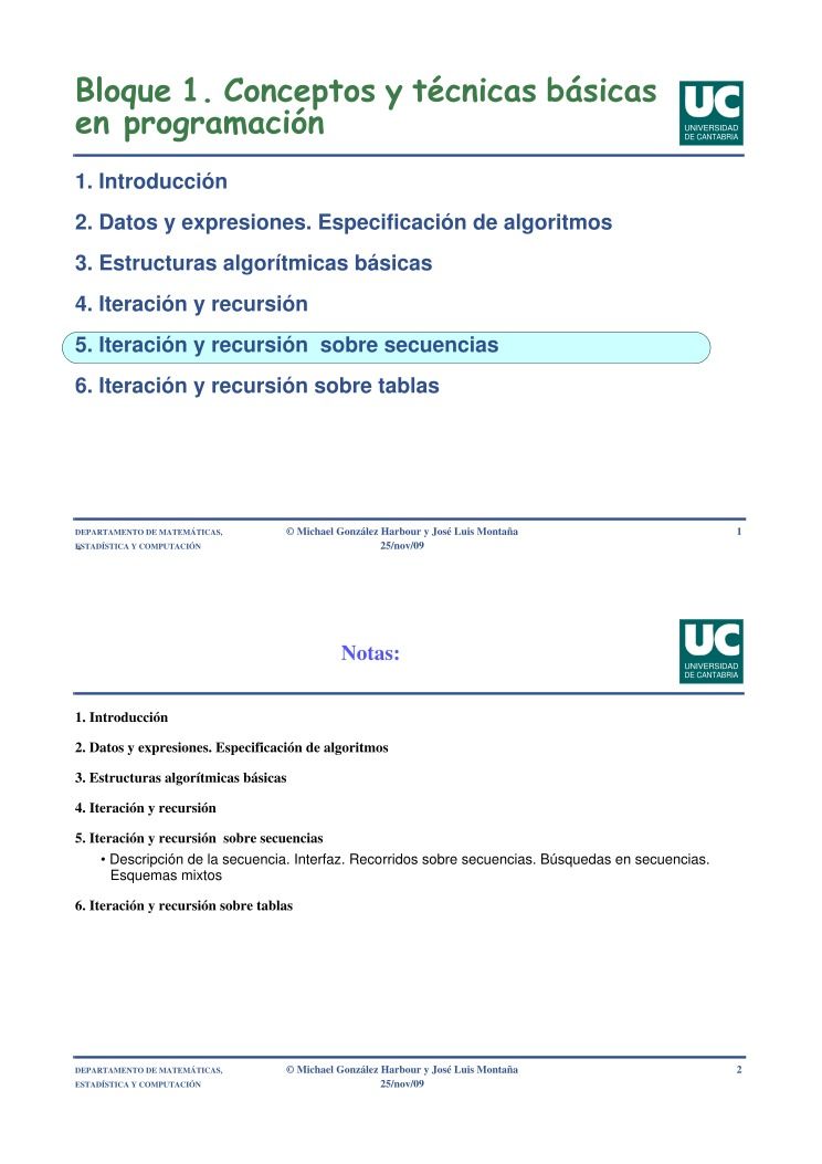 Imágen de pdf Bloque 1. Conceptos y técnicas básicas en programación - 5. Iteración y recursión sobre secuencias