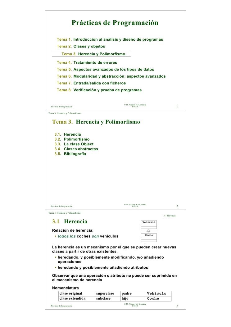 Imágen de pdf Prácticas de Programación - Tema 3. Herencia y Polimorfismo