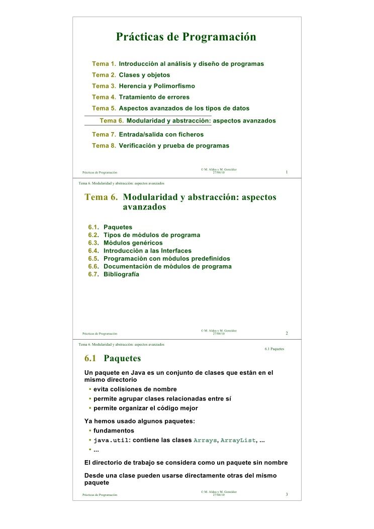 Imágen de pdf Prácticas de Programación - Tema 6. Modularidad y abstracción
