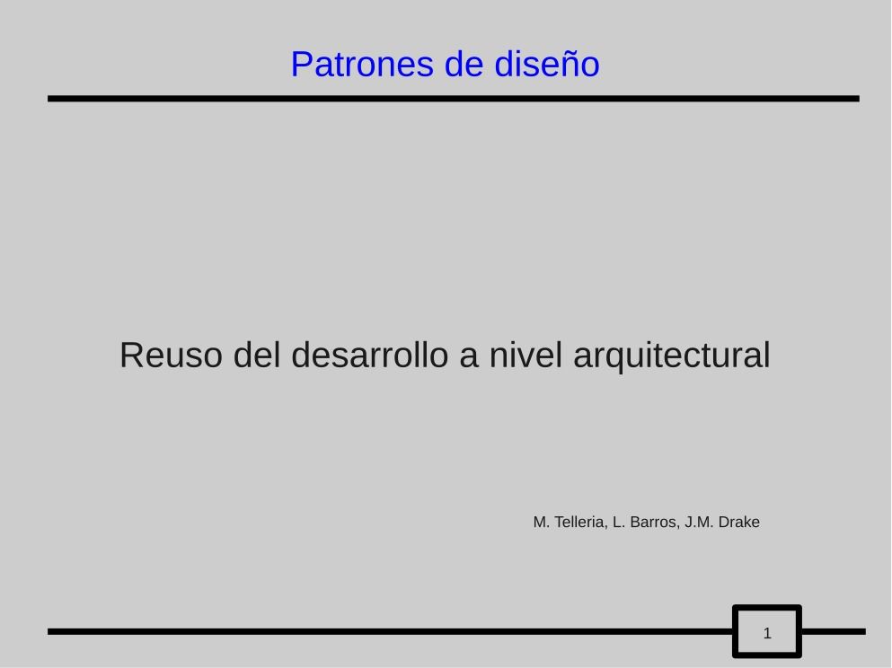 Imágen de pdf Patrones de diseño - Reuso del desarrollo a nivel arquitectural
