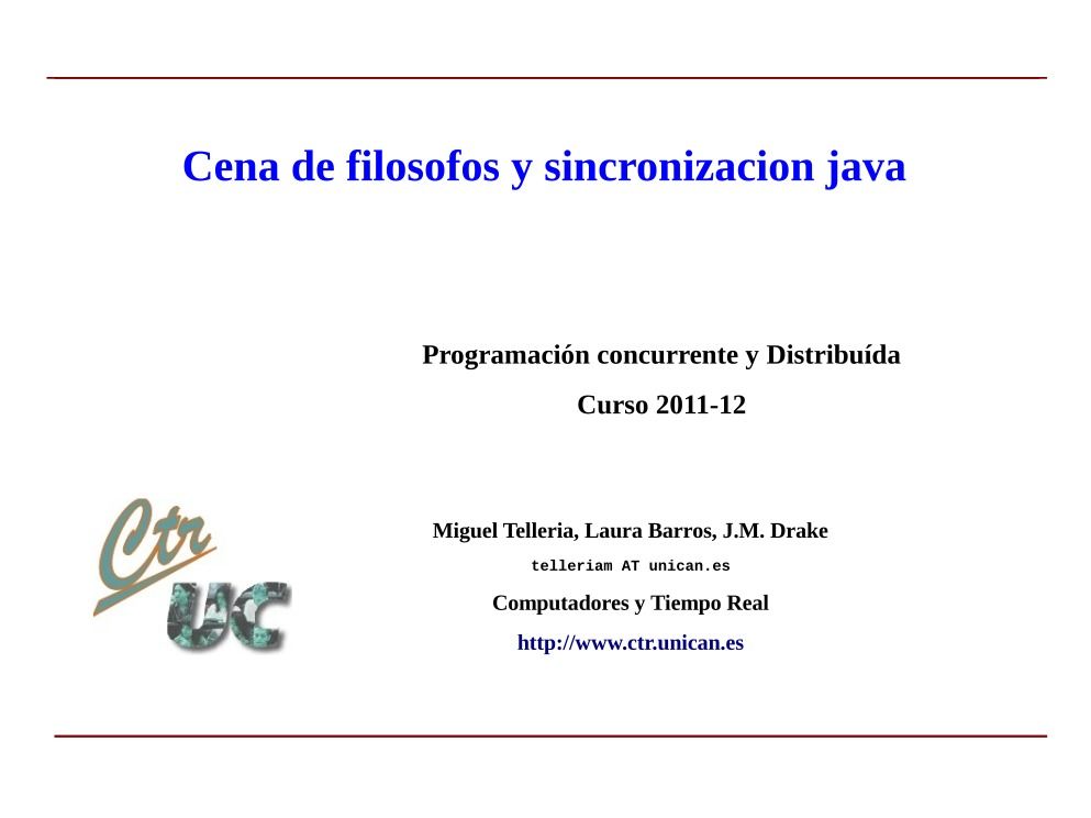 Imágen de pdf Cena de filosofos y sincronizacion java