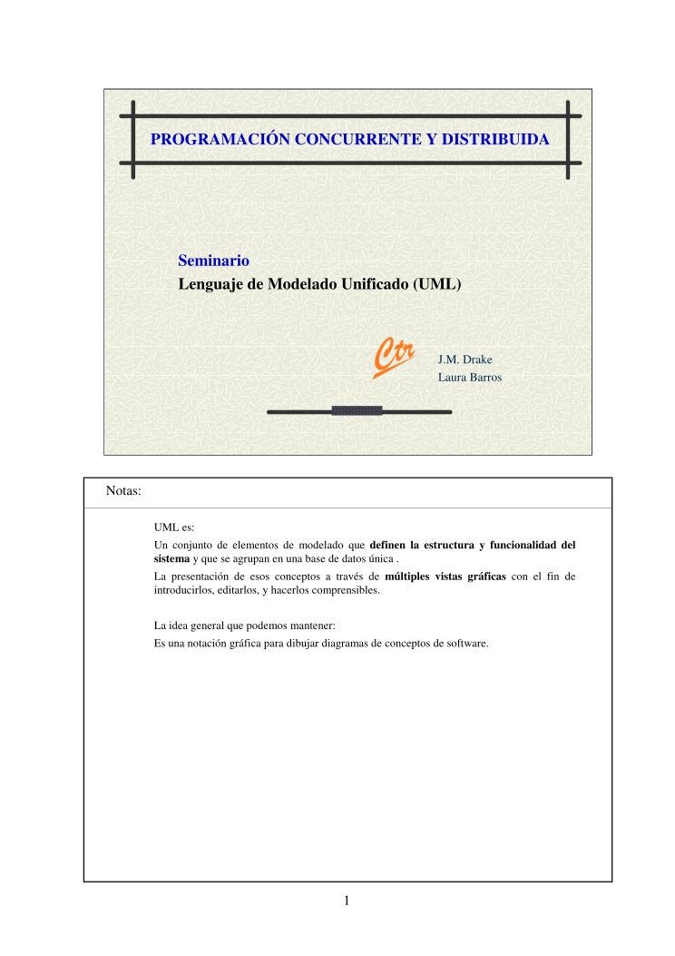 Imágen de pdf PROGRAMACIÓN CONCURRENTE Y DISTRIBUIDA - Seminario Lenguaje de Modelado Unificado (UML)