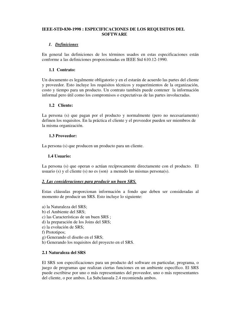 Imágen de pdf IEEE830 ESPECIFICACIONES DE LOS REQUISITOS DEL SOFTWARE