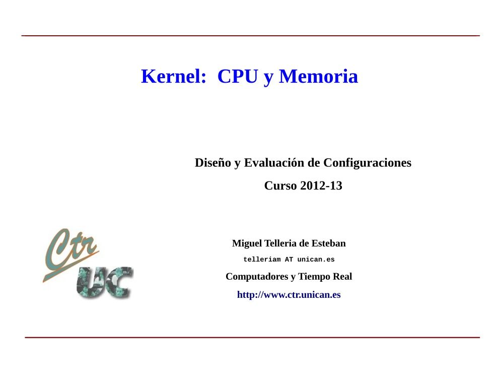 Imágen de pdf Funcionamiento del kernel: CPU y memoria