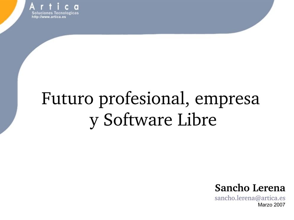 Imágen de pdf Software Libre, empresa y futuro profesional