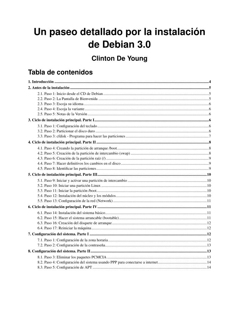 Imágen de pdf Un paseo detallado por la instalación de Debian 3.0