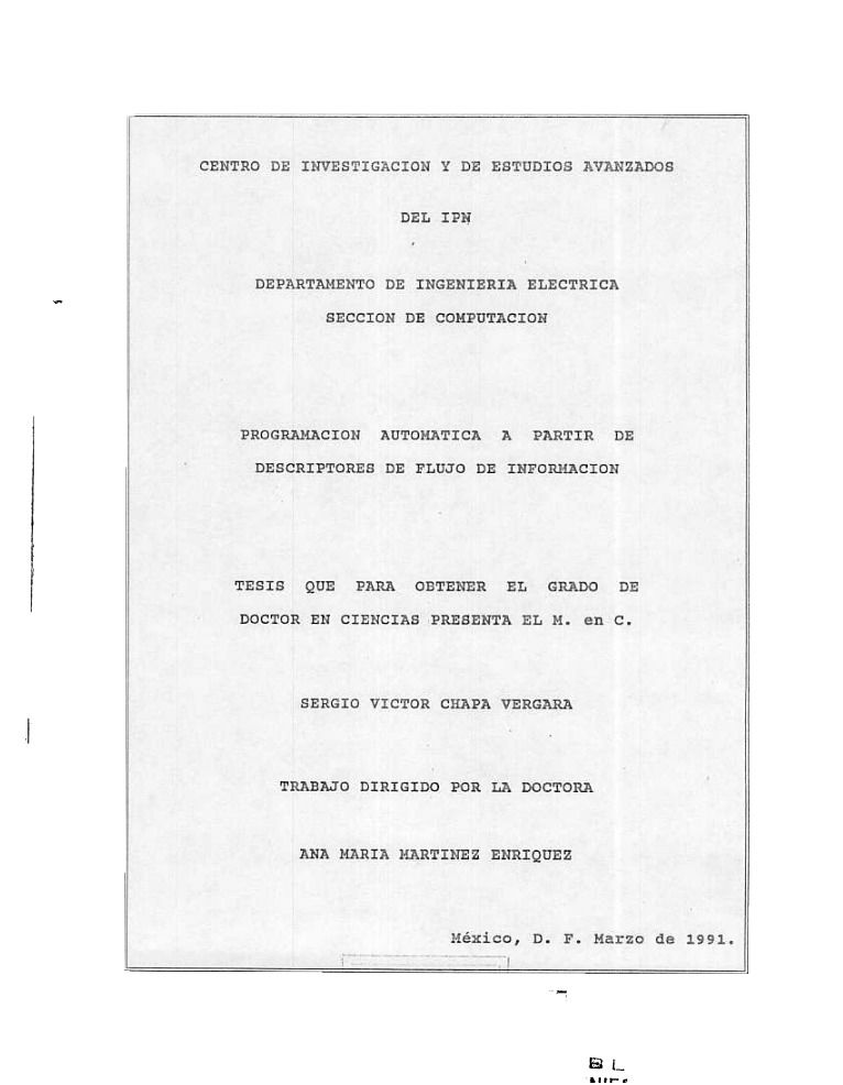 Imágen de pdf Tesis: Sergio Chapa - PROGRAMACIÓN AUTOMÁTICA A PARTIR DE DESCRIPTORES DE FLUJO DE INFORMACIÓN