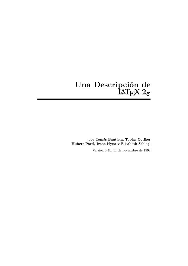 Imágen de pdf Una Descripción de LATEX 2