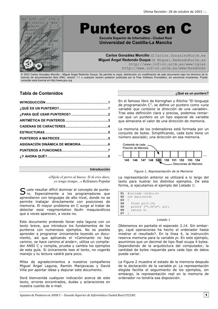 Imágen de pdf Punteros en ANSI C