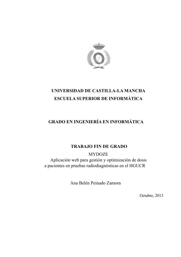 Imágen de pdf tfg: Ana Belén Peinado - Aplicación web para gestión y optimización de dosis a pacientes en pruebas radiodiagnósticas en el HGUCR