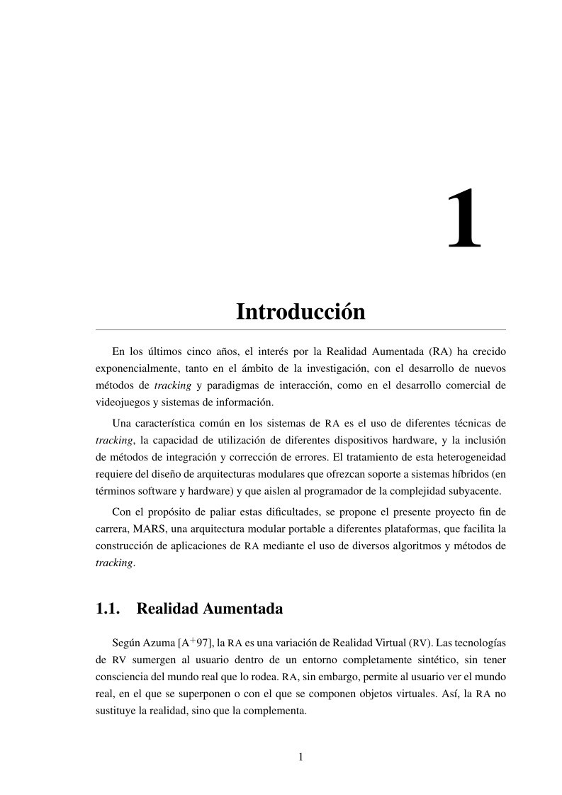 Imágen de pdf MARS: Sistema de Tracking Híbrido Modular para Realidad Aumentada