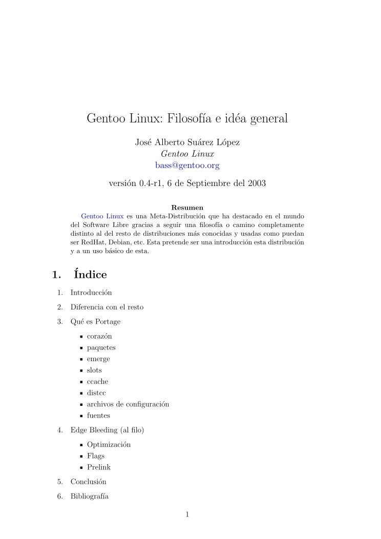 Imágen de pdf Gentoo Linux: Filosofía e idéa general