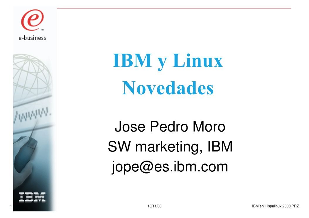 Imágen de pdf IBM y Linux - Novedades