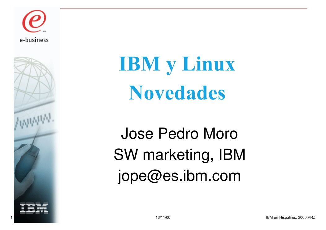 Imágen de pdf IBM y Linux - Novedades