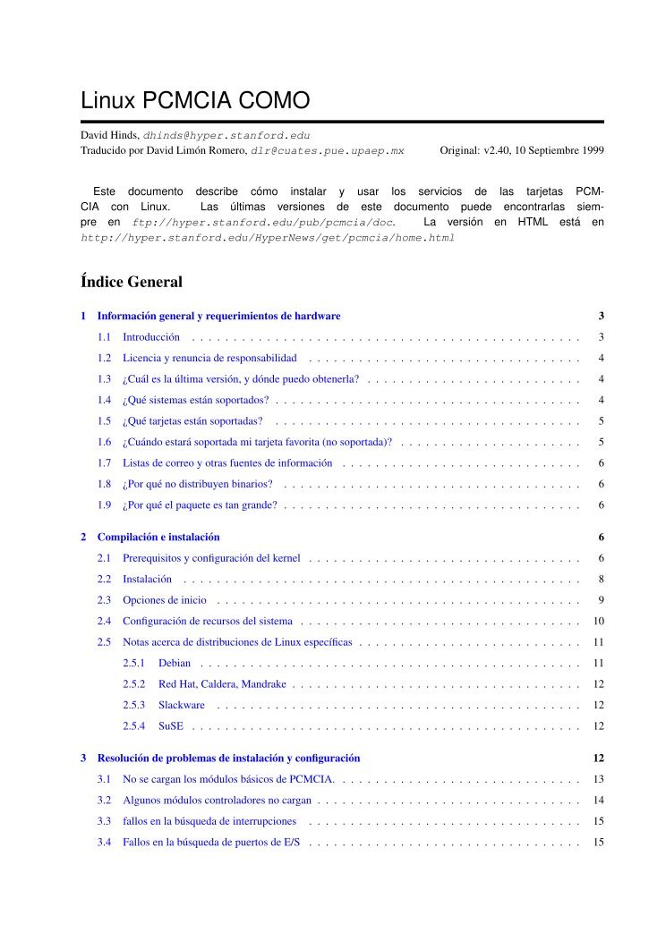 Imágen de pdf Linux PCMCIA COMO