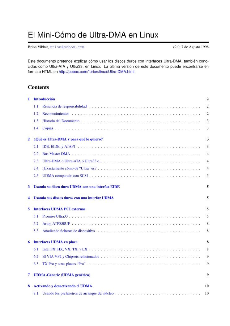 Imágen de pdf El Mini-Cómo de Ultra-DMA en Linux