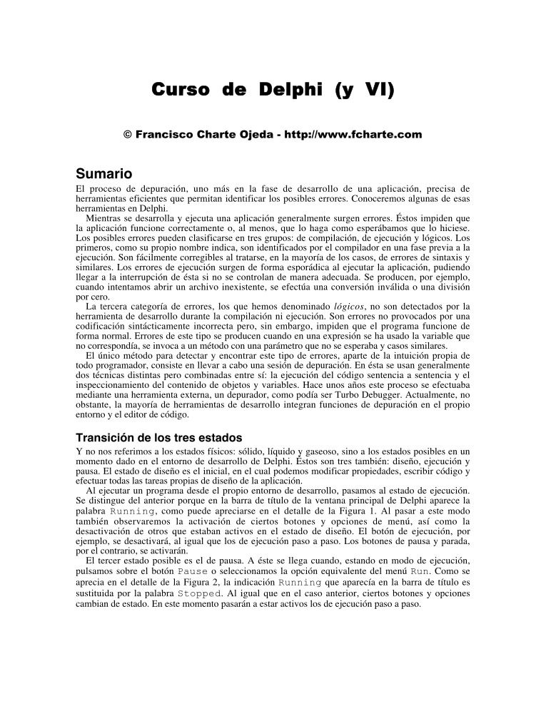 Imágen de pdf Curso de Delphi (y VI)