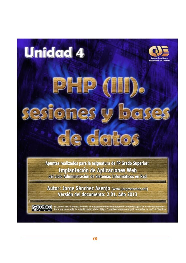 Imágen de pdf PHP (III) sesiones y bases de datos