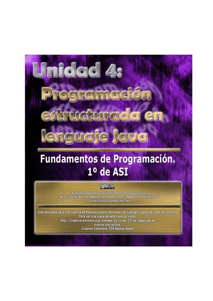 Imágen de pdf programación estructurada en lenguaje Java
