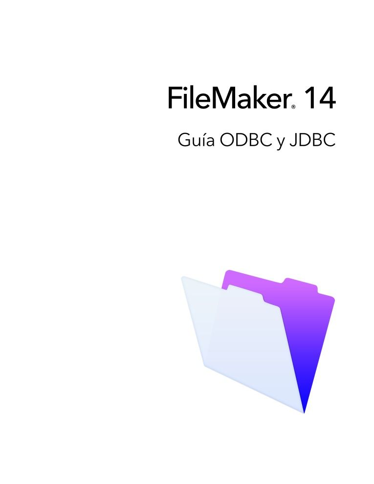Imágen de pdf FileMaker 14 Guía ODBC y JDBC