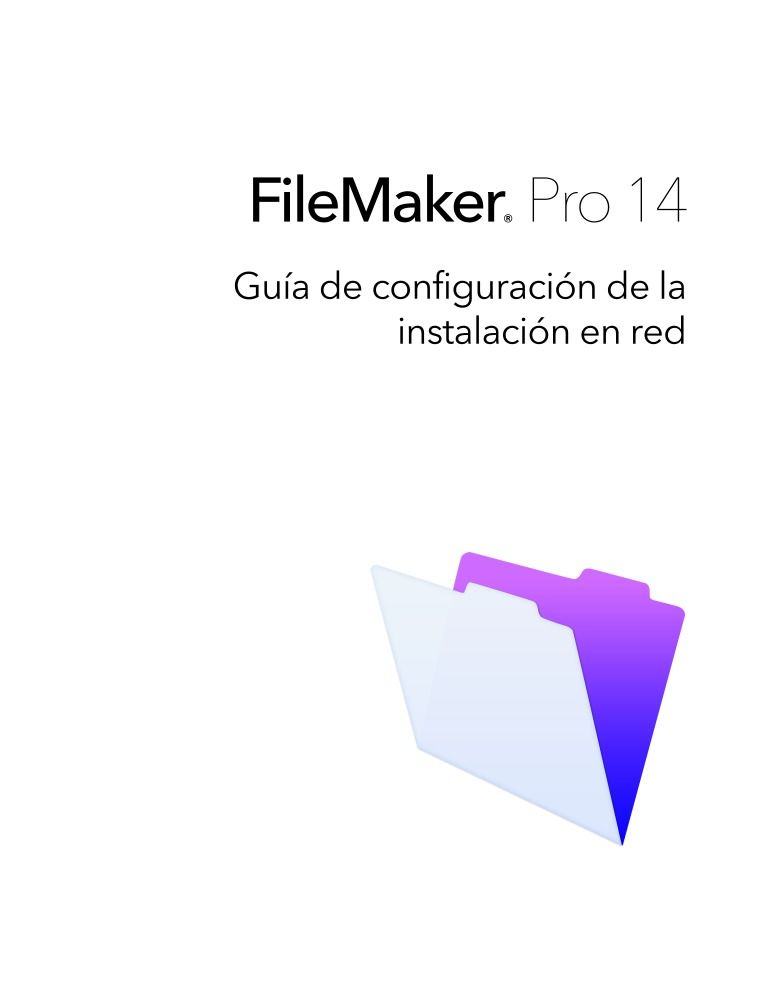 Imágen de pdf FileMaker Pro 14 Guía de configuración de la instalación en red