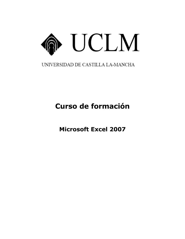 Imágen de pdf UCLM - Curso de formación Microsoft Excel 2007