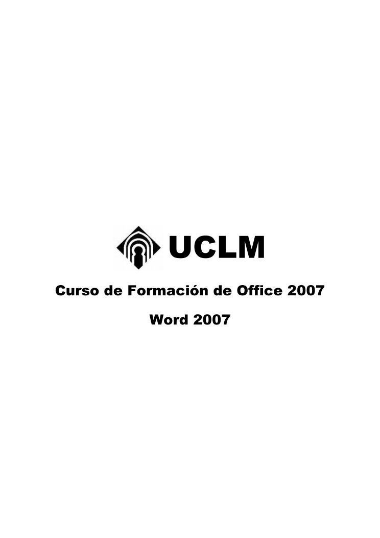 Imágen de pdf UCLM - Curso de Formación de Office 2007 Word 2007