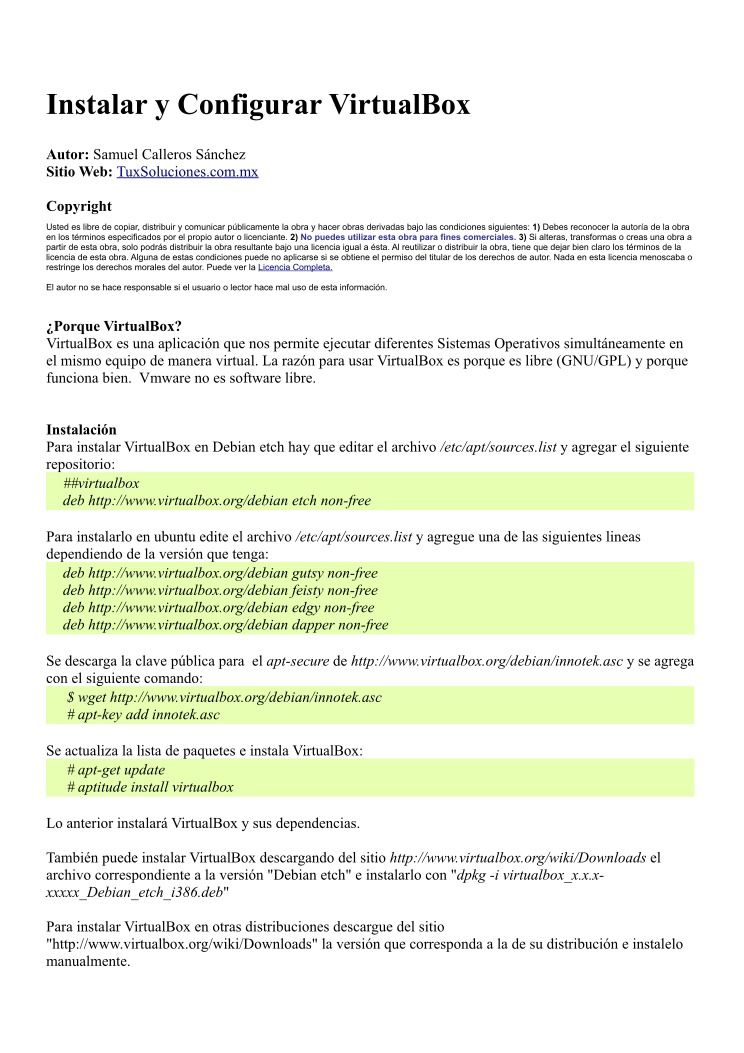 Imágen de pdf Instalar y configurar VirtualBox