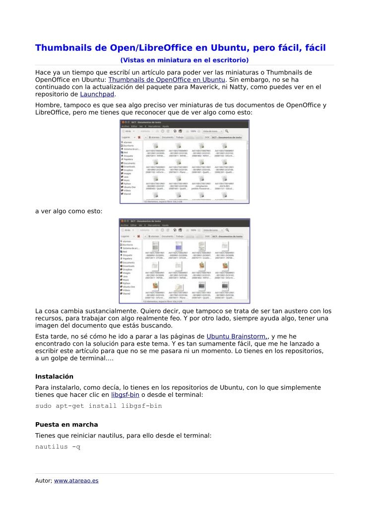 Imágen de pdf thumbnails miniaturas en open libreoffice