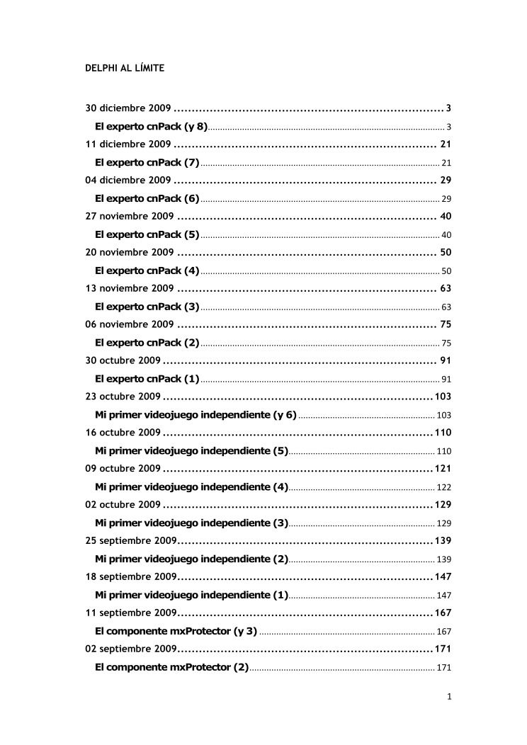 Imágen de pdf Delphi al limite 2009