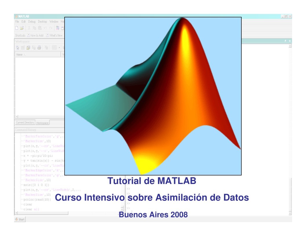 Imágen de pdf Tutorial de MATLAB - Curso Intensivo sobre Asimilación de Datos