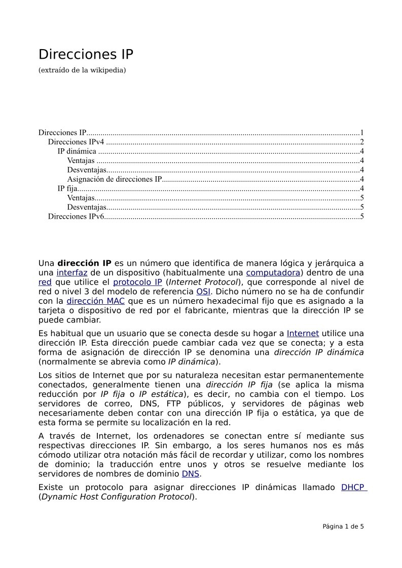 Imágen de pdf Direcciones IP