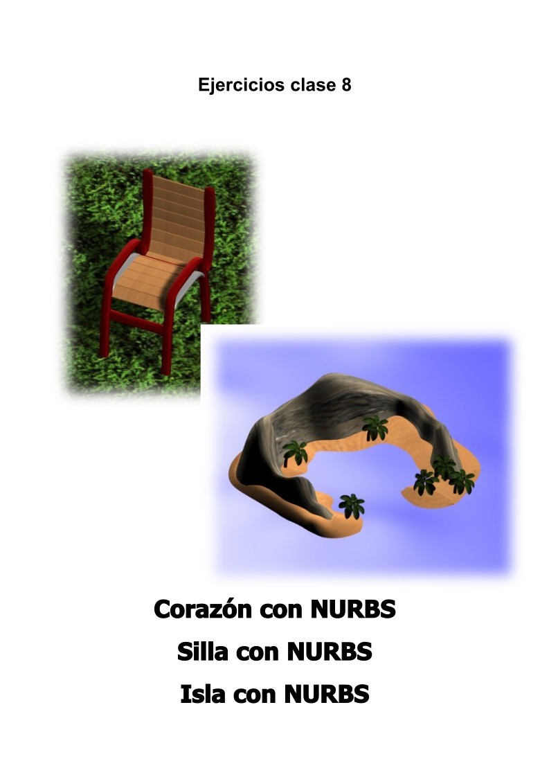 Imágen de pdf ejercicios nurbs - clase 8