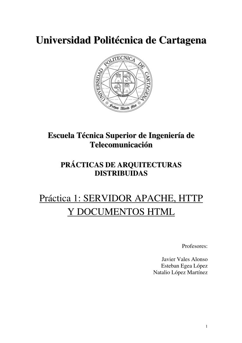 Imágen de pdf Práctica 1: SERVIDOR APACHE, HTTP Y DOCUMENTOS HTML