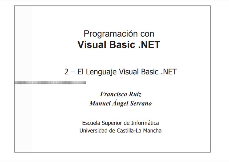 Imágen de pdf 2 - El Lenguaje Visual Basic .NET - Programación con Visual Basic .NET