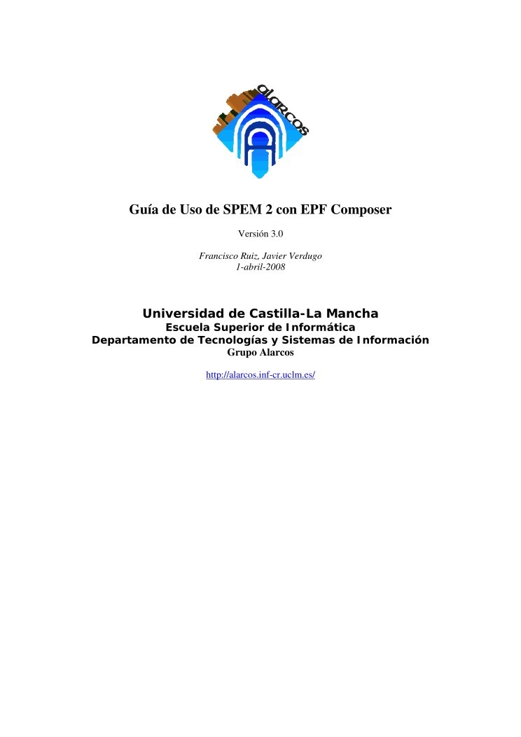 Imágen de pdf Guía de Uso de SPEM 2 con EPF Composer