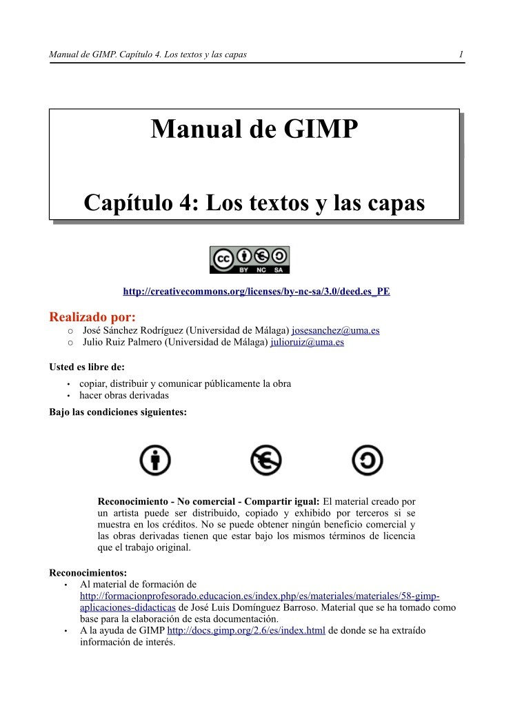 Imágen de pdf Manual de GIMP. Capítulo 4. Los textos y las capas