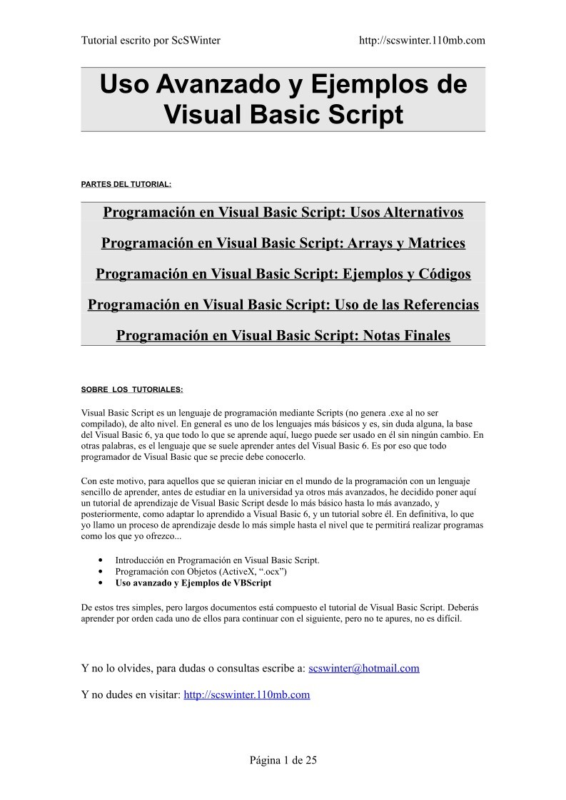 Imágen de pdf Uso Avanzado y Ejemplos de Visual Basic Scrip
