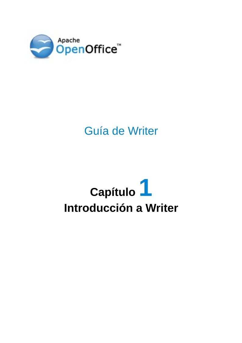 Imágen de pdf Guía de Writer - Capítulo 1 Introducción a Writer