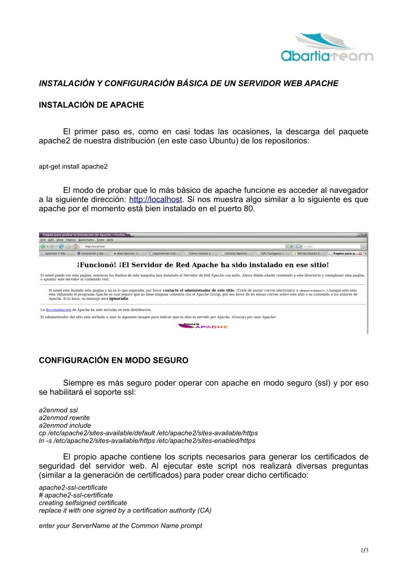 Imágen de pdf INSTALACIÓN Y CONFIGURACIÓN BÁSICA DE UN SERVIDOR WEB APACHE