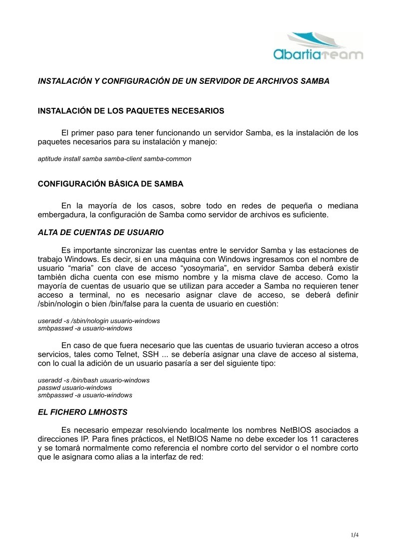 Imágen de pdf INSTALACIÓN Y CONFIGURACIÓN DE UN SERVIDOR DE ARCHIVOS SAMBA