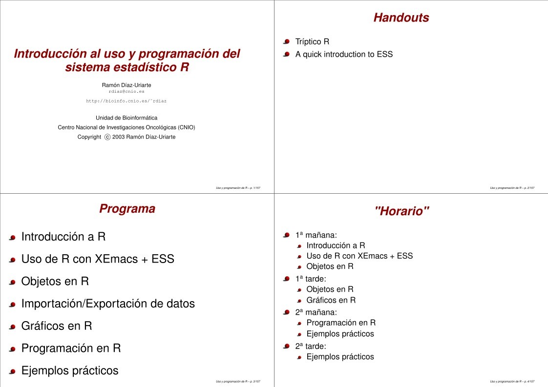 Imágen de pdf Introducción al uso y programación del sistema estadístico R