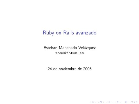 Imágen de pdf Ruby on Rails avanzado