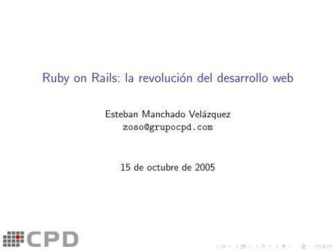 Imágen de pdf Ruby on Rails: la revolución del desarrollo web