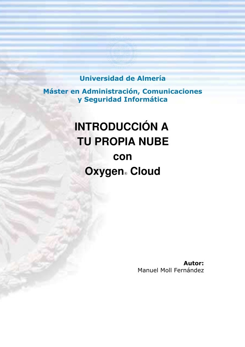 Imágen de pdf INTRODUCCIÓN A TU PROPIA NUBE con Oxygen Cloud
