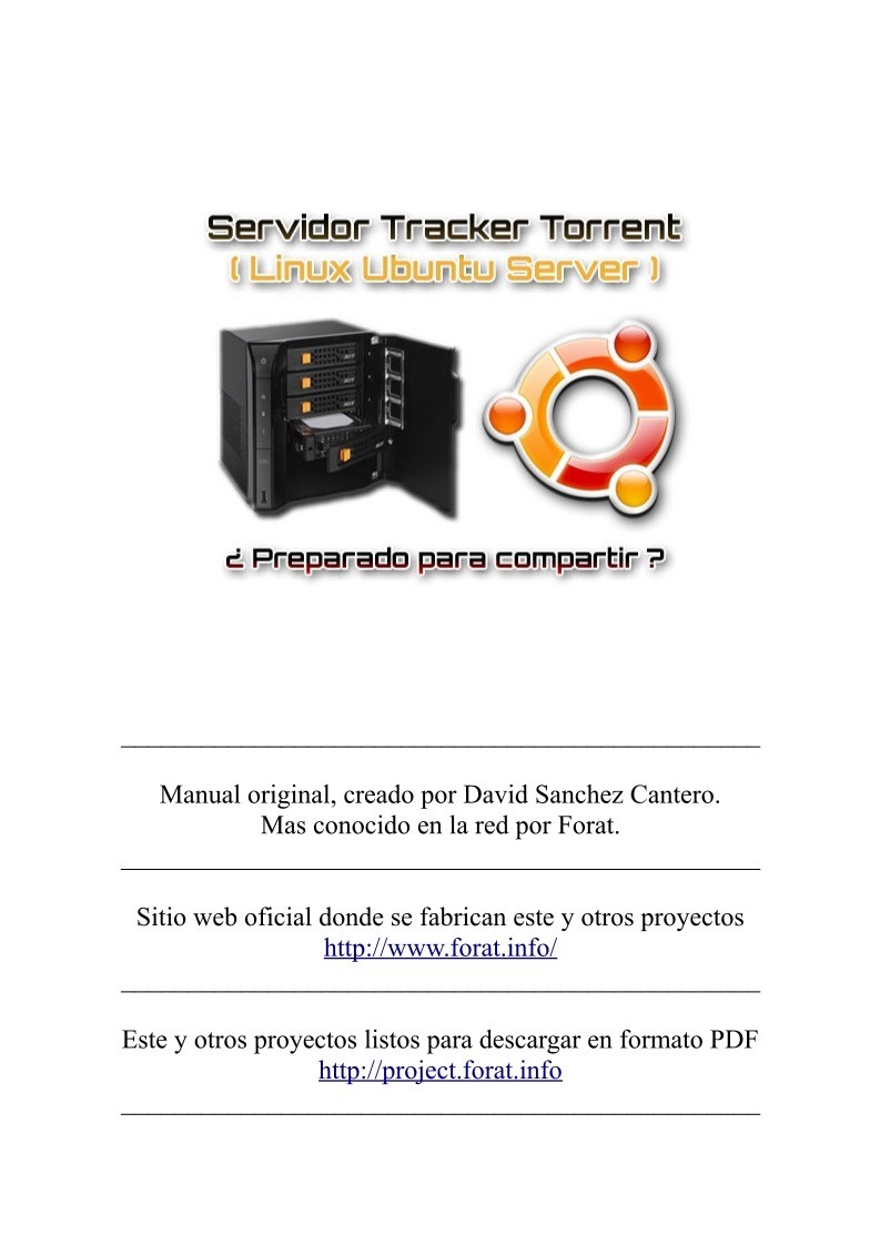 Imágen de pdf Servidor Tracker Torrent (Linux Ubuntu Server)