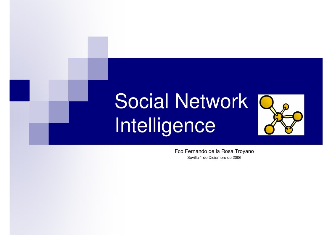Imágen de pdf Social Network Intelligence