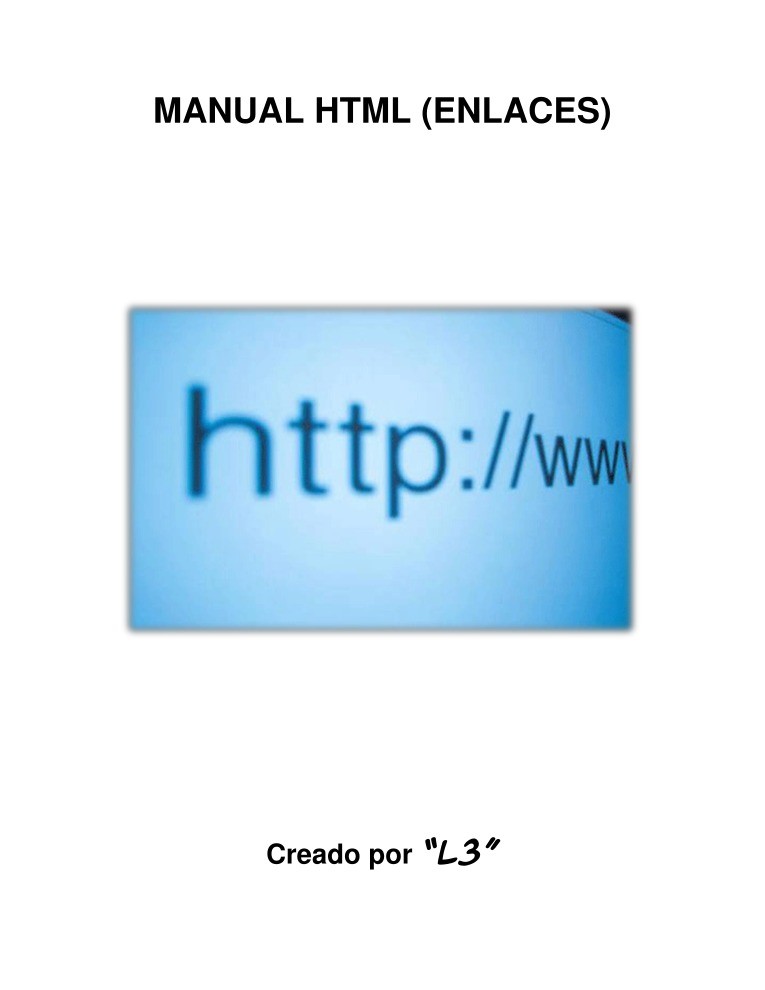 Imágen de pdf Manual HTML (ENLACES)